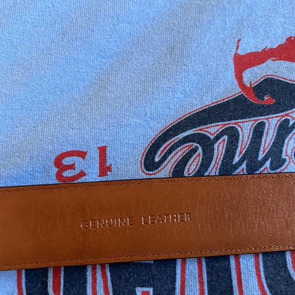 Beautiful Men’s Ralph Lauren Black Leather Belt. Croc embossed. Size 36 - Picture 6 of 7